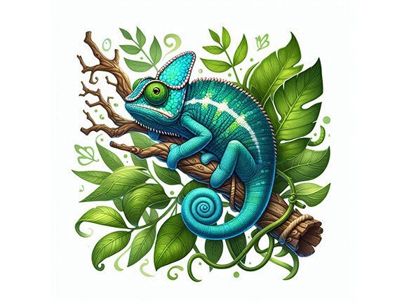 Cute Chameleon Graphic Illustrations By ARTNEST
