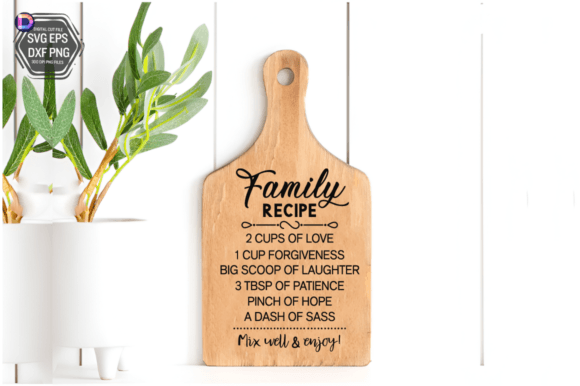 Family Recipe, Kitchen Sign Making SVG D Graphic Crafts By DelArtCreation
