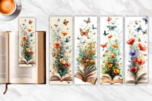 Floral Book Bookmark Grafica Creazioni Di ART Fanatic