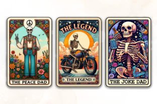 Funny Father's Day Tarot Card Bundle Graphic Illustrations By Cat Lady 3