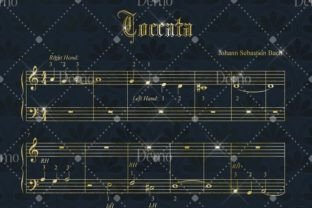 Gold Glitter Music Sheet Overlay PNG Graphic Illustrations By ThingsbyLary 4