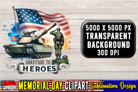 ☑️Memorial Day Sublimation Clipart #14 Graphic Illustrations By Arte Digital Designs