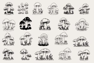 Mushroom Svg Celestial Mushroom Svg Graphic Crafts By ABDUR RASHID 2