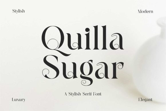 Quilla Sugar Serif Font By dylla studio