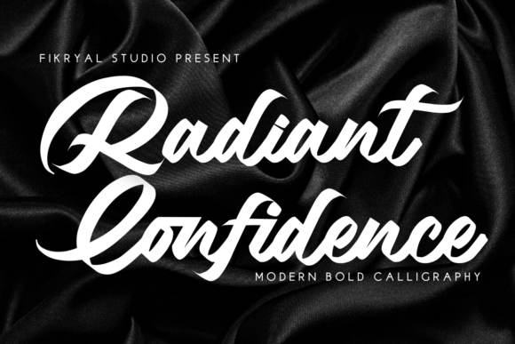 Radiant Confidence Skript-Schriftarten Schriftart Von Fikryal Studio