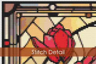 Stained Glass Flowers Cross Stitch Graphic Cross Stitch Patterns By Simone Balman Art 2