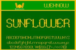 Sunflower Display Font By weknow 1