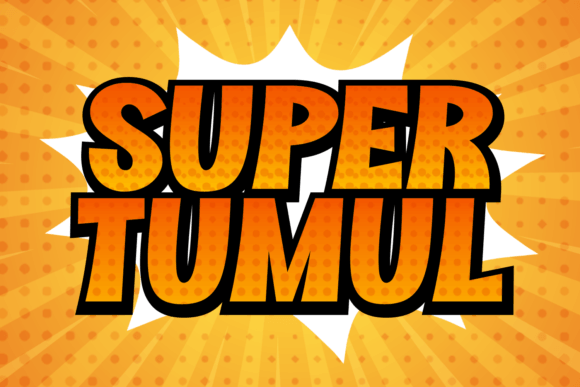 Super Tumul Display Font By Damai (7NTypes)
