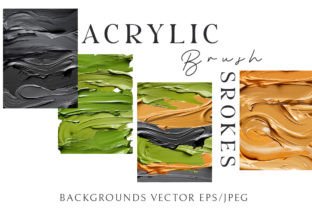 Acrylic Brush Strokes  Graphic Objects By EvgeniiasArt 8