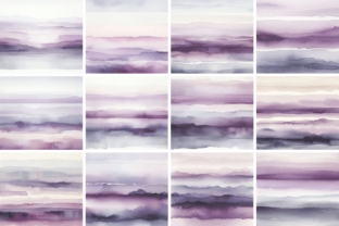 Amethyst Purple Watercolor Backgrounds Graphic Backgrounds By Artistic Wisdom 2