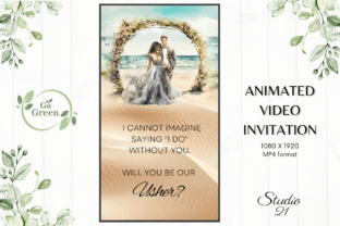Beach Wedding Usher Proposal W3805U Afbeelding Motion-afbeeldingen Door Studio21 2