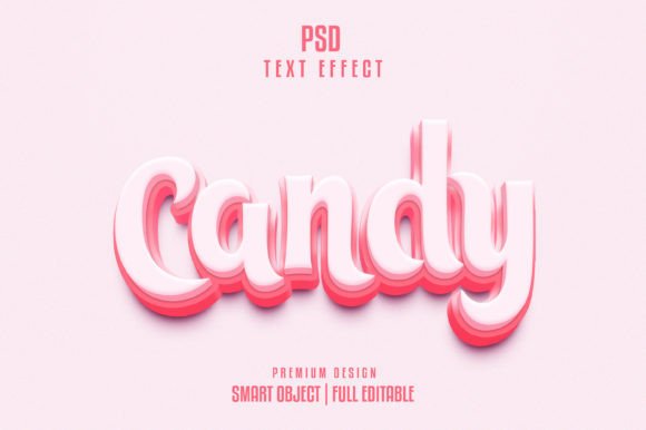 Candy 3d Text Effect Gráfico Estilos de capas Por himelgfx