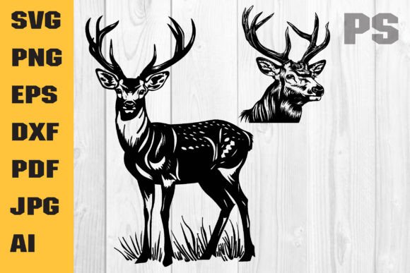 Deer Svg, Deer Head Svg, Deer Hunting Graphic Crafts By ILukkystore