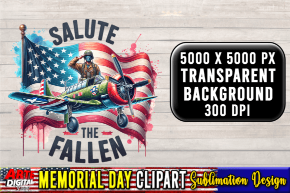 ☑️Memorial Day Sublimation Clipart #43 Graphic Illustrations By Arte Digital Designs