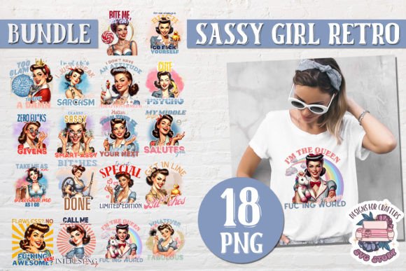 Sarcastic Sassy Quote Bundle Sublimation Graphic Illustrations By SVG Story