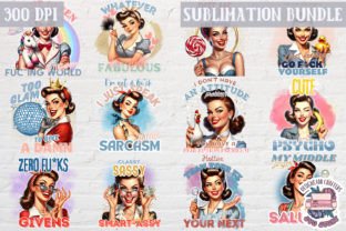 Sarcastic Sassy Quote Bundle Sublimation Graphic Illustrations By SVG Story 2