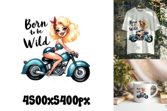 Funny Pin-up Girl Quote Sublimation Afbeelding T-shirt Designs Door Retro Sun