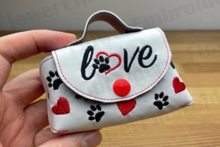 ITH Mini Bag Love Paw Embroidery Graphic Sewing Patterns By FlowerEmbroidery 2