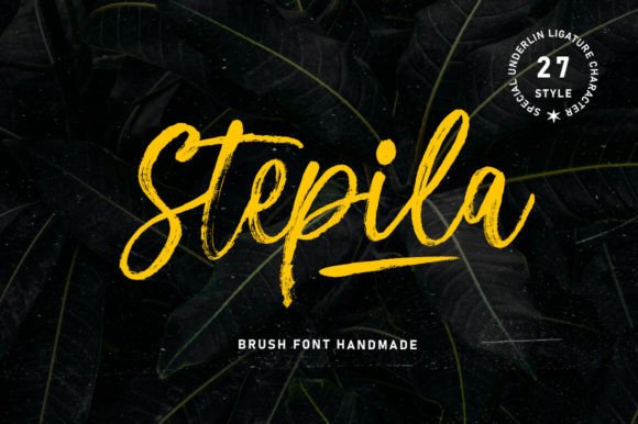 Stepila Script & Handwritten Font By gatype