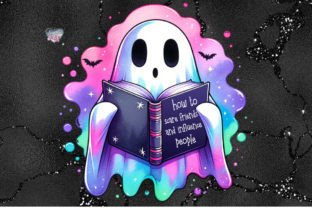 Bookish Halloween Ghost PNG Graphic Print Templates By Pixel Paige Studio 2