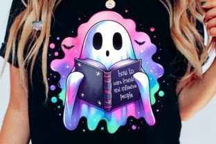 Bookish Halloween Ghost PNG Graphic Print Templates By Pixel Paige Studio 3