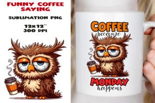 Funny Coffee Mug Saying. Sublimation PNG Graphic AI Illustrations By NadineStore