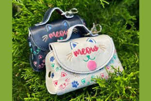 ITH Mini Bag I Love Cat Embroidery Graphic Sewing Patterns By FlowerEmbroidery 1