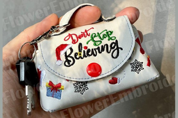 ITH Mini Bag Merry Christmas Embroidery Gráfico Patrones de Costura Por FlowerEmbroidery
