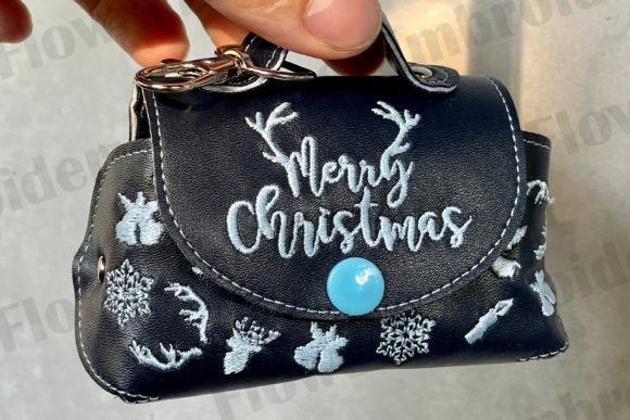 ITH Mini Bag Merry Christmas Embroidery Gráfico Padrões de Costura Por FlowerEmbroidery