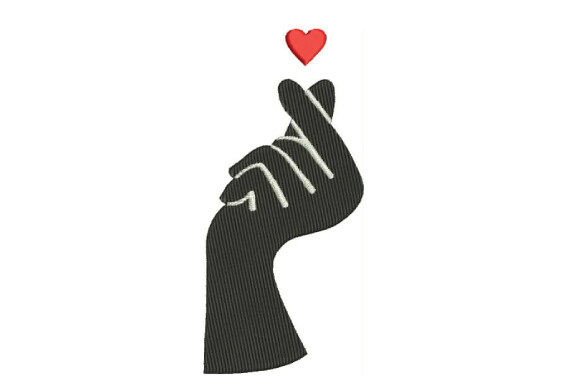 Love Hand Valentine's Day Embroidery Design By DesignCreator99