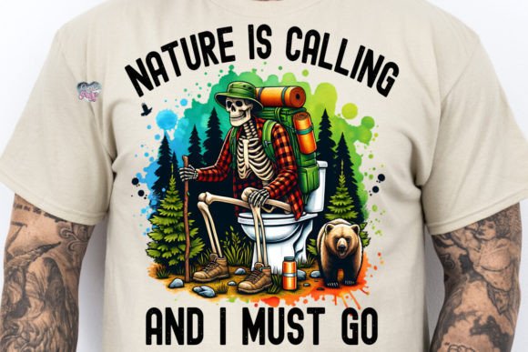 Nature is Calling and I Must Go Graphic Crafts By Pixel Paige Studio