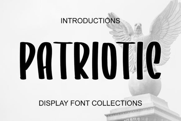 Patriotic Display-Schriftarten Schriftart Von YanStudio