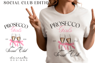 Prosecco Social Club Design PNG Illustration Illustrations Imprimables Par melina wester 1