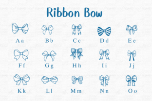 Ribbon Bow Fuentes Dingbats Fuente Por Nongyao 2