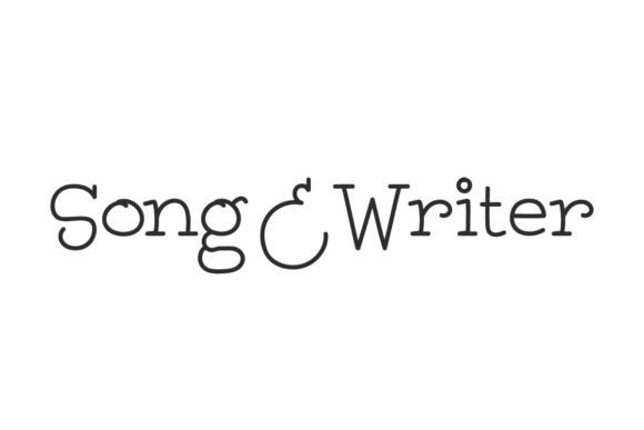 Song and Writer Display Font By NihStudio