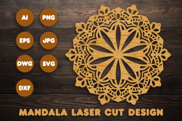3D Floral Mandala Svg Files for Cricut Graphic 3D Shapes By Digital Design Den