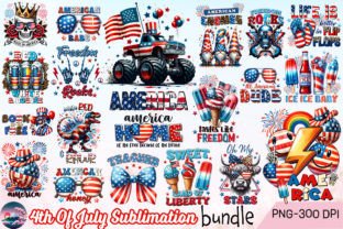 4th of July Sublimation Bundle Graphic Crafts By Cherry Blossom 1