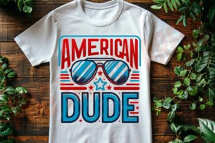 American Dude Png, Patriotic Sublimation Grafika Projekty Koszulek Przez DeeNaenon 1