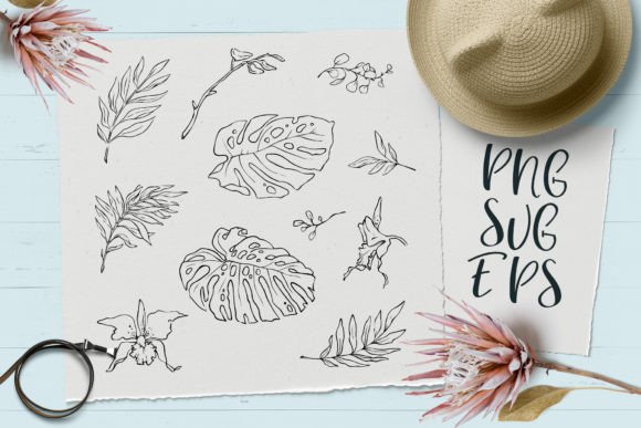 Delicate Flowers SVG, EPS Png Graphic Illustrations By nicjulia