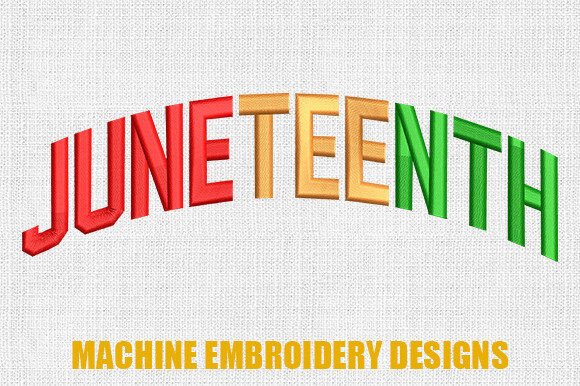 Juneteenth Remembrance Embroidery Design By svgcronutcom