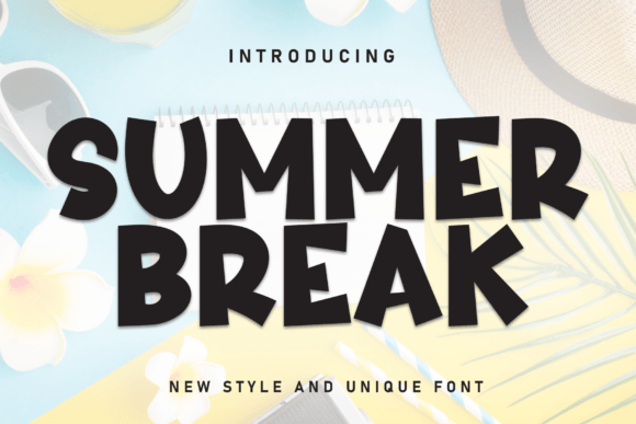Summer Break Sans Serif Font By andikastudio