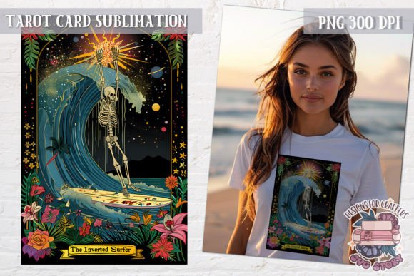 Tarot Card Summer Sublimation PNG Graphic Illustrations By SVG Story