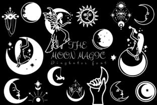 The Moon Magic Dingbats Font By Chonada 1