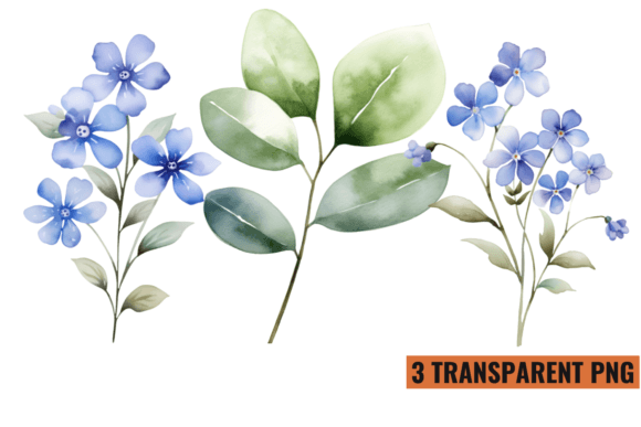 Wild Flowers Butterflies & Dragonfly PNG Illustration Illustrations Imprimables Par CraftArt