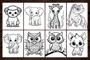 234 Bold and Easy Animal Coloring Pages Graphic Coloring Pages & Books Kids By CockPit 2