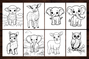 234 Bold and Easy Animal Coloring Pages Graphic Coloring Pages & Books Kids By CockPit 4