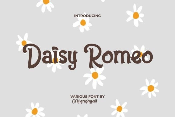Daisy Romeo Display-Schriftarten Schriftart Von CalligraphyFonts