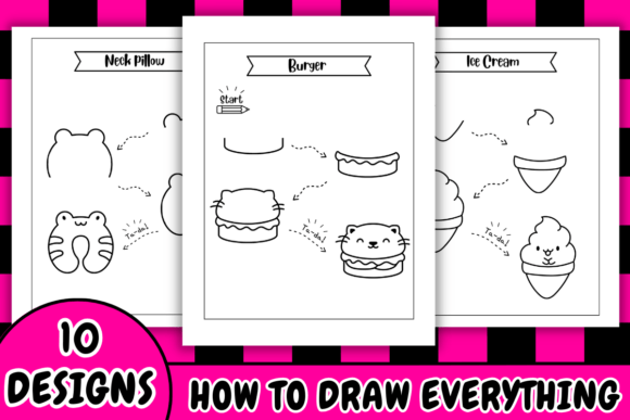 How to Draw Step by Step for Kids Gráfico Interiores KDP Por Kalilaart