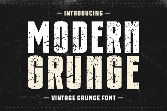 Modern Grunge Display Font By Jasm (7NTypes)