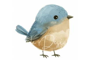 Pastel Blue Birds Clipart Grafik KI Grafiken Von Ikota Design 8
